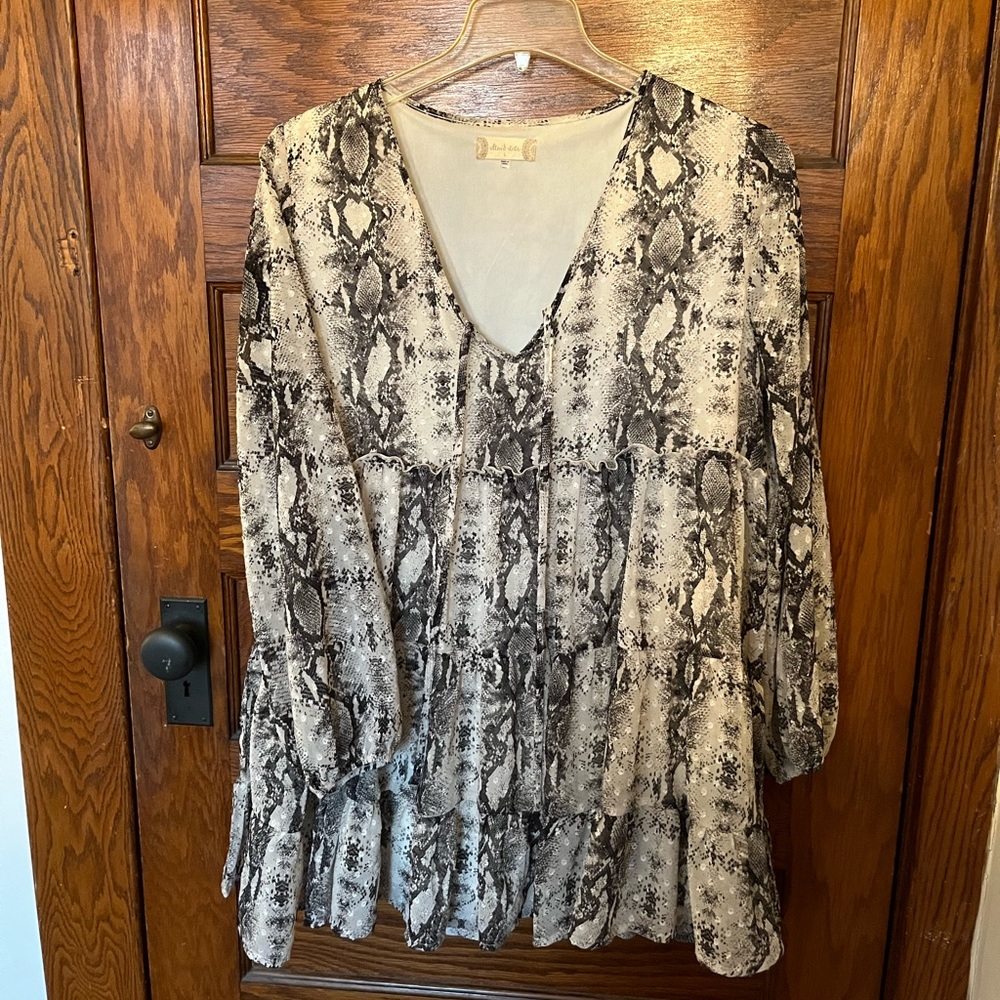 Snake Skin Pattern Dress